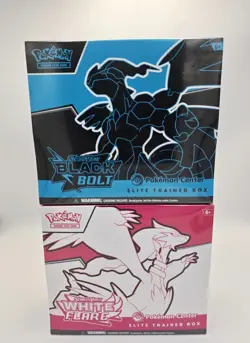 Pokemon Center Black Bolt and White Flare ETB Pokemon TCG - Factory Sealed - Image 1