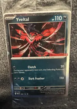 Sealed Yveltal 088/132 Reverse Holo Mega Evolution Pokemon GAMESTOP PROMO - Image 1