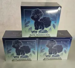 SEALED LOT X3 Pokemon TCG Sword & Shield Silver Tempest Elite Trainer Box (ETB) - Image 1