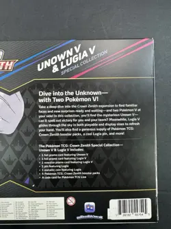 Pokemon Crown Zenith Unown V & Lugia V Special Collection Box New Sealed - Image 5