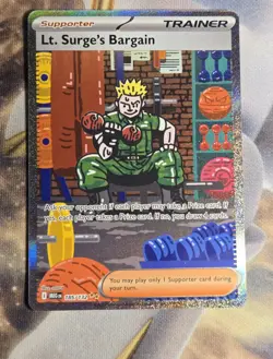 Lt. Surge's Bargain SIR Mega Evolution 185/132 Pokemon TCG NM - Image 2