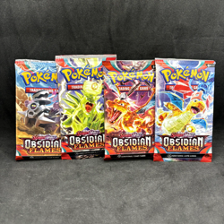 Pokemon TCG - Obsidian Flames Booster Pack Art Set (4 Packs) - New/Sealed 820650808463 - Image 1