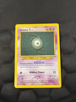 Pokemon TCG Neo Destiny: Unown Z 60/105 Vintage LP Rare - Image 3