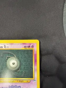 Pokemon TCG Neo Destiny: Unown Z 60/105 Vintage LP Rare - Image 5