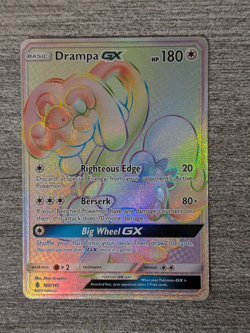 Pokemon TCG Drampa GX 160/145 Secret Rare Rainbow Holo - P009 - Image 1