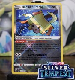 Radiant Jirachi 120/195 ~ Pokemon TCG Silver Tempest ~ NM - Mint Shiny Holo Rare - Image 1