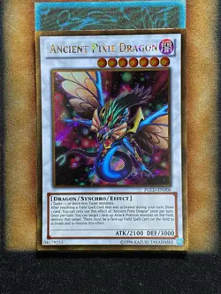 Yugioh Ancient Pixie Dragon PGLD-EN006 Gold Secret Rare NM - Image 1