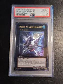 Yu-Gi-Oh ULTIMATE NUMBER 101 SILENT HONOR ARK LVAL-EN047 1ST 2014 PSA 10 GEM MT - Image 1