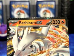 Miscut Crimped Error Pokemon Card - Reshiram EX - 020/086 White Flair Super Rare - Image 3