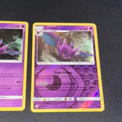 Pokemon TCG Crobat 56/149 Holo & reverse holo Sun And Moon Card Near Mint - Image 3