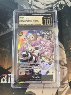 One Piece Card Perona Alt Art OP06-093 Wings of the Captain CGC 10 Pristine - Image 1