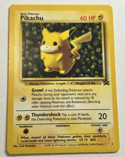 Pokemon Trading Card Game Black Star Promo Pikachu Mixed Lot of 3 Light Play - Image 3