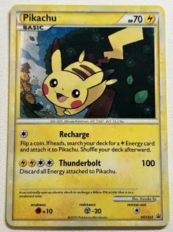 Pokemon Trading Card Game Black Star Promo Pikachu Mixed Lot of 3 Light Play - Image 5