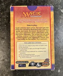 Magic the Gathering 1999 Starter Game Box With 95 Cards - Image 2