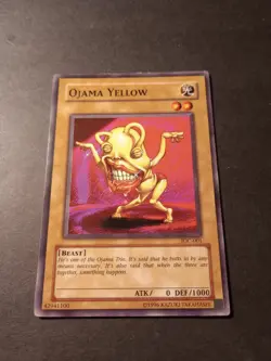 Yu-Gi-Oh! Ojama Yellow Common Card IOC-001 LP - Image 1