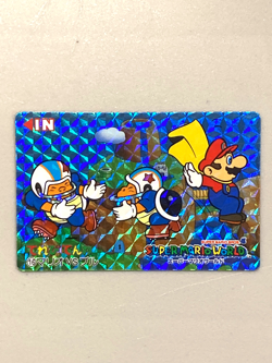 Mario vs Chargin' Chuck - 16 - Super Mario World Nintendo Card Japanese - Image 1