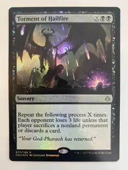 Torment Of Hailfire *FOIL* Hour Of Devastation 2017 LP/NM MTG HOU Comb Ship - Image 1