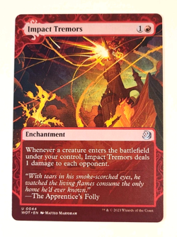 MTG IMPACT TREMORS - WILDS OF ELDRAINE ENCHANTMENT - Near Mint - Image 1