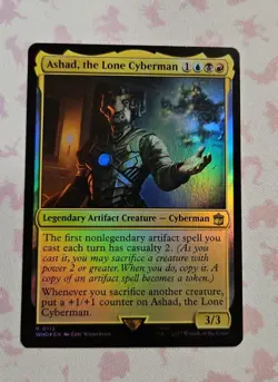 Ashad, the Lone Cyberman Foil - WHO 0113 - NM - MTG Magic - Image 1