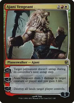 Ajani Vengeant - Foil Duel Decks: Ajani vs. Nicol Bolas HP MTG - Image 1