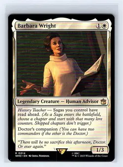 Barbara Wright #14 Rare Regular MTG 2023 Universes Beyond: Dr. Who (WHO) - Image 1