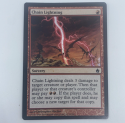 Magic The Gathering #16 Chain Lightning Foil 2010 Fire & Lightning Premium Deck - Image 1