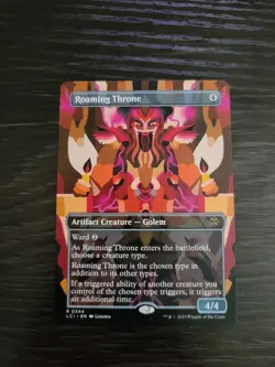 Magic the Gathering Roaming Throne, Artifact Creature, Lost Caverns of Ixalan - Image 1