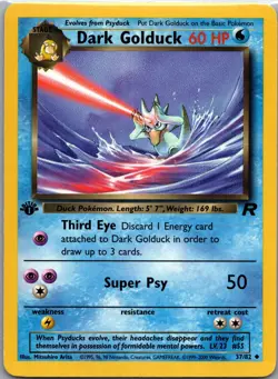Dark Golduck 37/82 Uncommon - Pokemon Team Rocket - 1st Edition Regular (NM) - Image 1