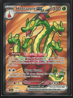 Pokemon Hydrapple ex 156/142 Stellar Crown Ultra Rare Full Art Holo NM - Image 1
