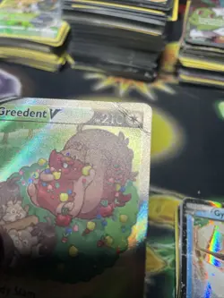 Pokemon Greedent V 257/264 Alt Art Fusion Strike Ultra Rare Full Art Holo HP - Image 3