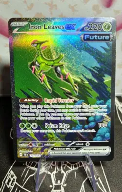 Iron Leaves ex 203/162 Temporal Forces Special Illustration Rare Pokemon - Image 1
