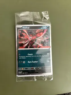 Sealed Yveltal 088/132 Reverse Holo Mega Evolution Pokemon GAMESTOP PROMO - Image 1