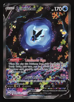 Pokemon Lumineon V GG39 Crown Zenith Ultra Rare Full Art Holo HP - Image 1