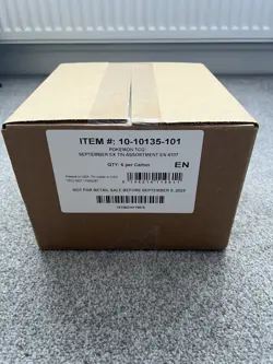 Sealed Case Team Rocket Tins. Pokemon TCG. 6x Tins Per Case - Image 1