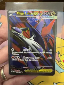 Pokemon Mega Evolution Mega Latias ex Full Art 163/132 NM In hand - English - Image 1