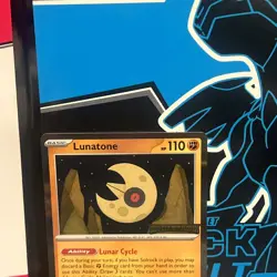 Pokemon TCG Lunatone Mega Evolution Black Star Promo 004 NM Prerelease Stamped - Image 5
