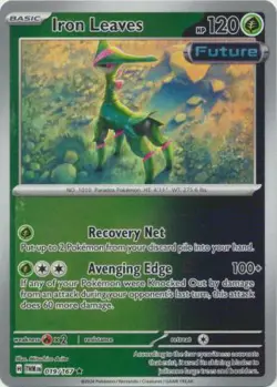 IRON LEAVES 019/167 TWILIGHT MASQUERADE POKEMON (REVERSE HOLO, NM) - Image 1