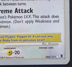 Pokemon TCG Flygon Lv. X World Championship 2009 Singles 105/111 LP - Image 4