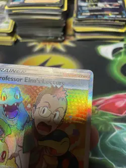 Pokemon Professor Elm's Lecture 213/214 Lost Thunder Ultra Rare Full Art Holo MP - Image 3