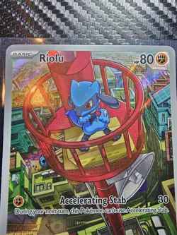 Riolu Pokemon Center Stamped Mega Evolution Promo Black Star NM 10 010 English - Image 2