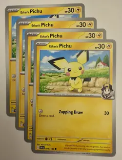 X4 Ethan's Pichu 071/182 Sv10: Destined Rivals Regular - Pokemon - Image 1
