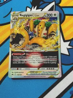 Pokemon TCG Regigigas VSTAR 114/159 2023 Crown Zenith Ultra Rare Pack Fresh - NM - Image 1