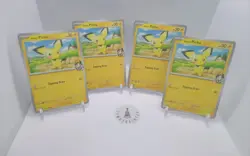 Pokemon - Ethan's Pichu X 4 - 071/182 Sv10: Destined Rivals Regular Playset - Image 1