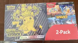 Pokemon TCG Surging Sparks Elite Trainer Box & Booster Bundle 2-Pack - Image 1