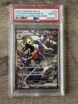 Cynthia's Garchomp EX 232/182 SIR Destined Rivals Gem Mint PSA 10 Pokemon 2025 - Image 1