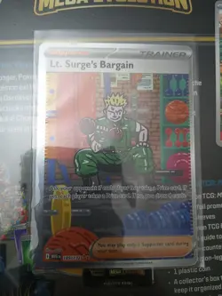 Lt. Surge's Bargain SIR Mega Evolution 185/132 Pokemon TCG - Image 1