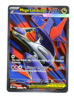 Pokemon Mega Evolution Mega Latias ex Full Art 163/132 NM- English - Image 1