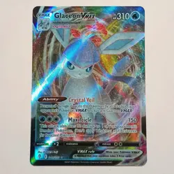 Pokemon TCG Glaceon Vmax 041/203 Evolving Skies Sword & Shield HOLO ULTRA RARE - Image 1