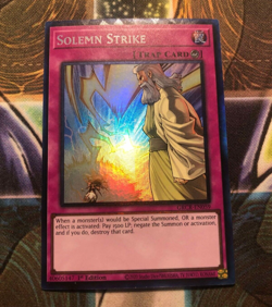 *** SOLEMN STRIKE *** 1ST EDITION COLLECTOR'S RARE GRCR-EN059 YUGIOH! - Image 1