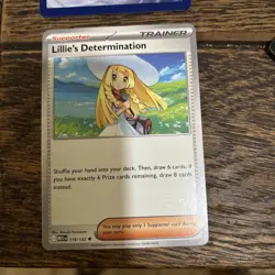 Lillie's Determination - 169/132- Mega Evolution Near Mint Card AND 2 119 NM - Image 3